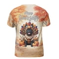 thumbnail image 2 of Happy Thanksgiving French Bulldog Turkey Costume Pumpkins Autumn Leaves All Over Print 3D Shirt Unisex Merch Dog Lover Gifts - 13014, 2 of 6