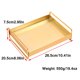 thumbnail image 5 of Bandeja Rectangular Dorada Bandeja De Almacenamiento De Escritorio De Metal Bandeja Decorativa Multiusos Con Mango Ergonómico Para Dormitorio Sala De Estar Cafetería Advancent HA027134-02, 5 of 7