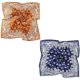 thumbnail image 1 of Pañuelo para la cabeza cuadrado de satén grande de 27,5 pulgadas - 2 pañuelos para la cabeza con diseño floral similar a la seda Pañuelos para el cabello de satén cuadrados para mujer, 1 of 6
