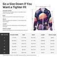 thumbnail image 5 of Gaeub Planet Pastel Galaxy Men's and Women's UPF 50+ Long-Sleeved Sun Protection Clothing, Fishing Shirt Long Sleeve Zip-Large, 5 of 7