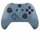 Mod Freakz Shell_Button Kit Hydro Dipped Collection _ Blue Silver Carbon Fiber _NOT A CONTROLLER_ For Xbox