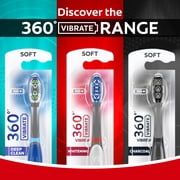 Colgate 360 Vibrate Deep Clean Battery Powered Electric Toothbrush with Soft Bristles, 1 Pack