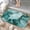 Marble Pattern with Teal and, variant on 1pc A Bear Family in the Woods Absorbent Non-Slip Bathroom Thickened Flannel Rug Decor,Soft,Quick Drying,Suitable For Indoor/outdoor Use,Bathrooms,Bedrooms,Kitchens,Terrace,Laundry Rooms,16"x24"