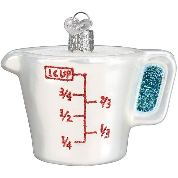 Old World Christmas 2.50In Measuring Cup, Glass, Ingredients 32392