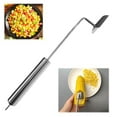 thumbnail image 4 of Qnjujn Stainless Steel Corn Peeler - Safe Push-Down Design, Rust-Proof - Kitchen Tool for Removing Kernels from Cob, Easy Clean, Home & Restaurant Use, 4 of 7
