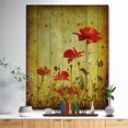thumbnail image 2 of Design Art - Poppy Flowers on Grunge Background, 2 of 5