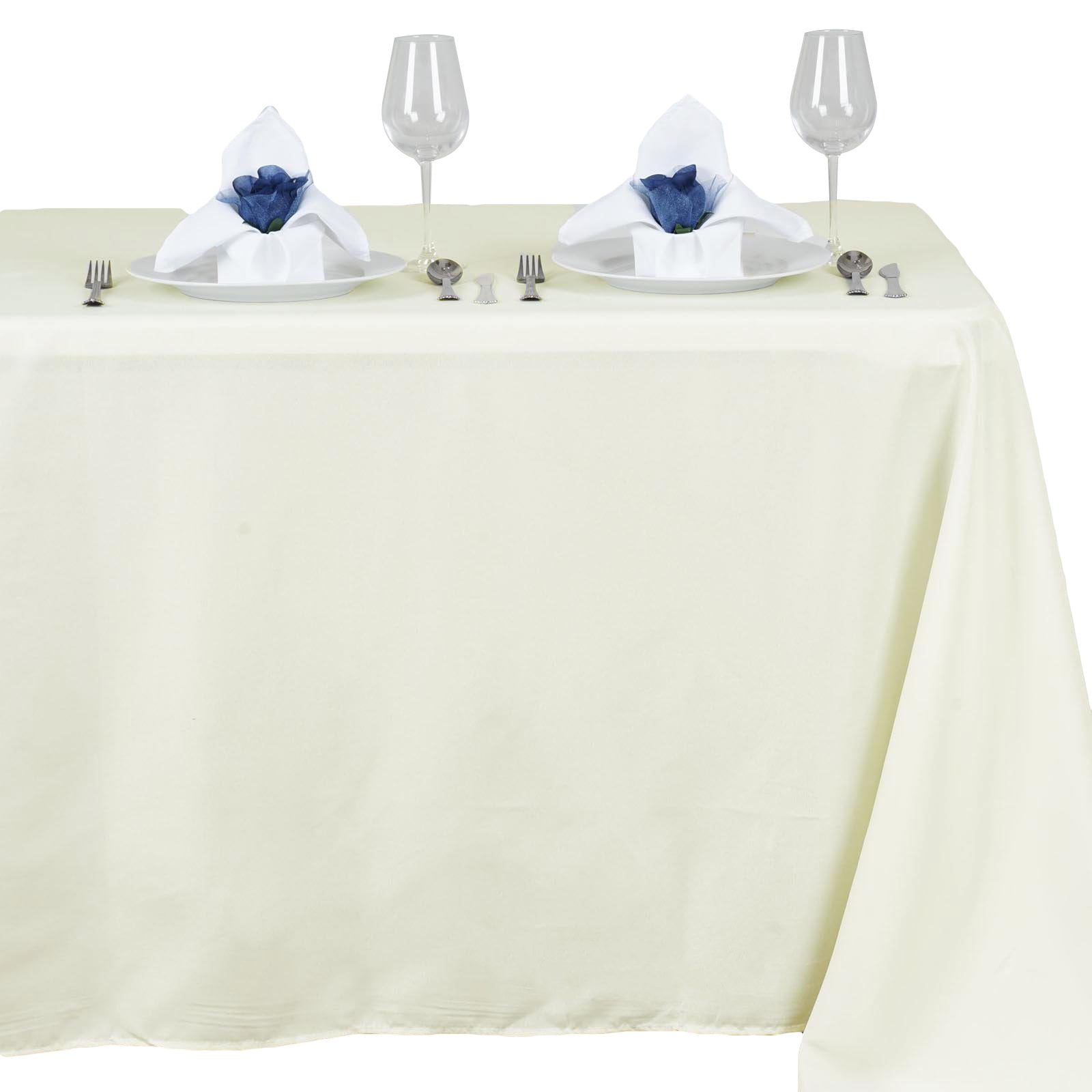 Efavormart 54x96" IVORY Wholesale Linens Polyester Tablecloths