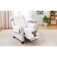 thumbnail image 2 of Reversible Recliner Furniture Protector - Chocolate/Tan, 2 of 4