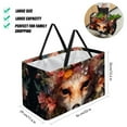 thumbnail image 2 of Floral Animal Collapsible Oxford Cloth Tote Bag: Reusable, Foldable, and Large Capacity - Ideal Laundry, Cube, and Bucket Organizer, 2 of 7