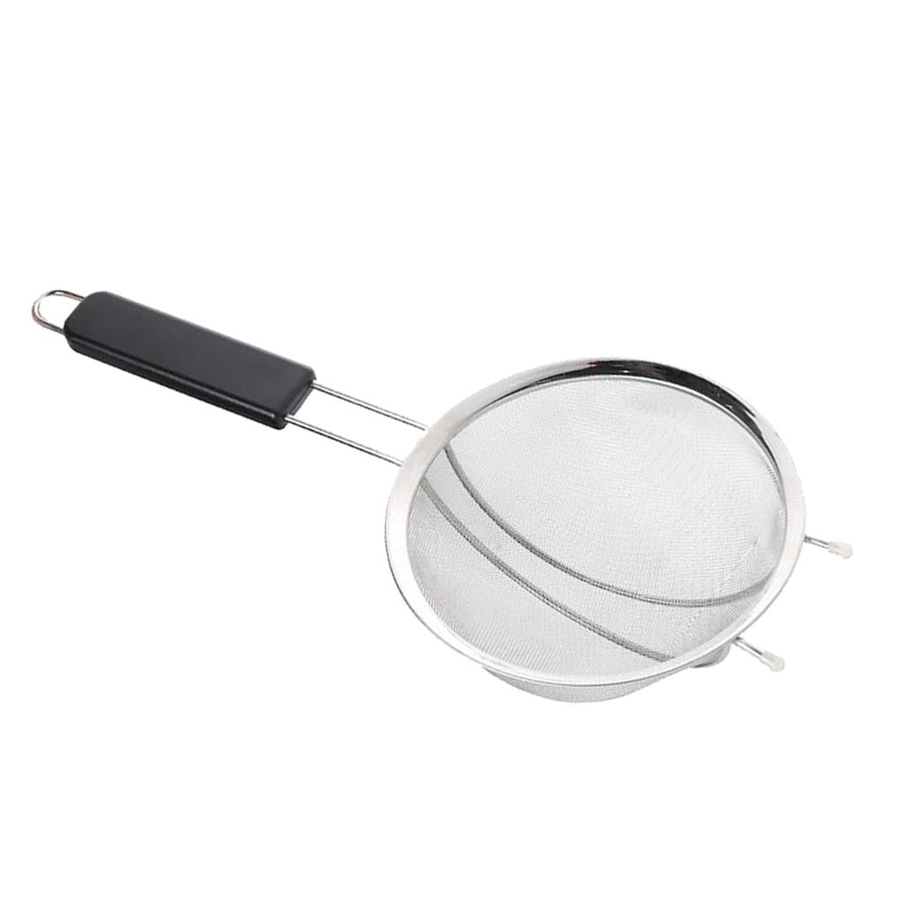 Fine Mesh Stainless Steel Strainers Colander With Insulated Handle Food