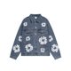 thumbnail image 1 of DENIM TEARS KANYE Chaqueta vaquera holgada americana lavada con kapok del mismo estilo para hombres y mujeres, 1 of 2