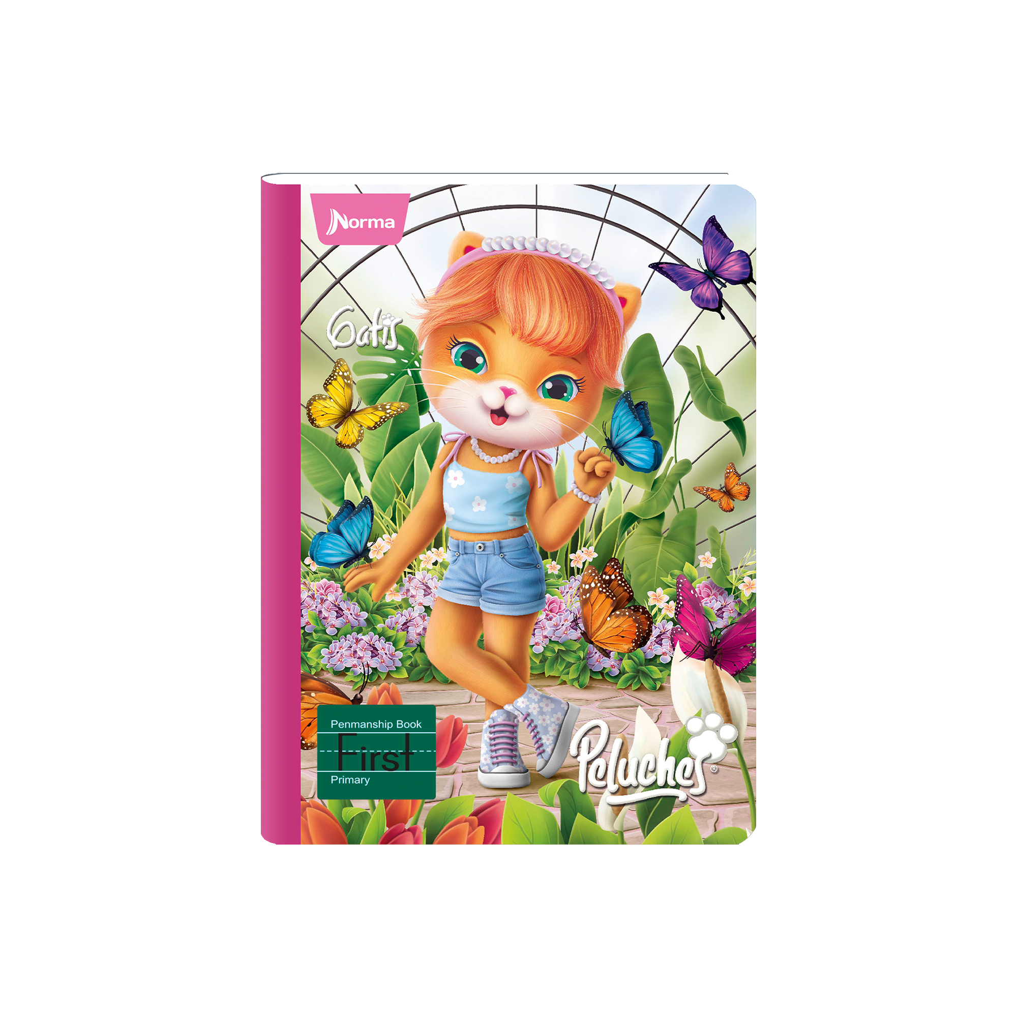 Norma Peluches Mid Skip-A-Line First Composition Notebook 7" x 9.8" Multicolor 80 Sheets