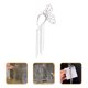 thumbnail image 4 of Pendientes largos con borlas y mariposas para mujer, 4 of 6
