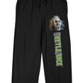 thumbnail image 2 of Beetlejuice Betelgeuse Face & Logo Men's Black Sleep Pajama Pants-XXL, 2 of 5