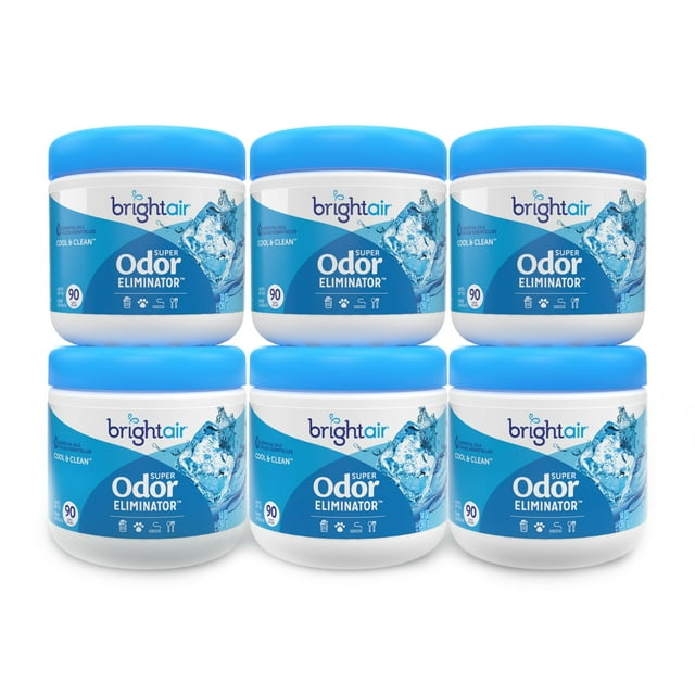 Ambientador Bright Air, supereliminador de olores, 414 ml, 6 unidades