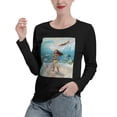 thumbnail image 5 of Moana Chandail en Molleton pour Femmes, Coton Classique Manches Longues, Chandail Col Rond pour Femmes TTG, 5 of 5