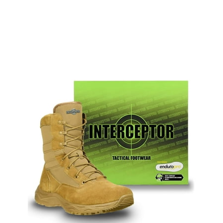 Interceptor Men's Frontier Tactical Work Boots, Coyote