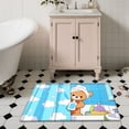 thumbnail image 3 of YIMEIS Bear bath 17.7''*47.2'' Flannel Wear-Resistant Mat, Soft & Non-Slip, Long Rug by Kitchen Sink, 3 of 10