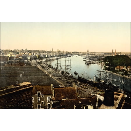 24"x36" Gallery Poster, Nantes, France, photochrom1897