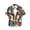 Multicolor, variant on IFNWSV Womens Tops Dressy Casual Short Sleeve Hawaiian Print Button Up Lapel Collar Vacation Beach Polyester Blouse Multicolor L