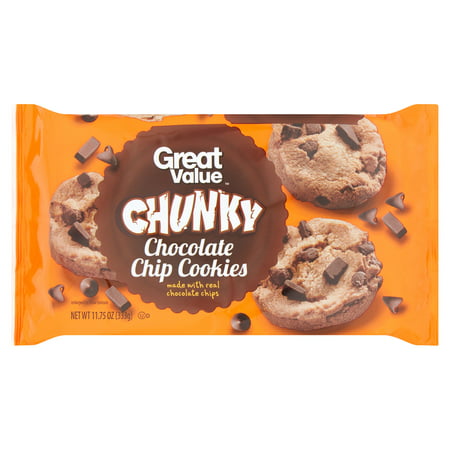 Great Value Chunky Chocolate Chip Cookies, 13 oz