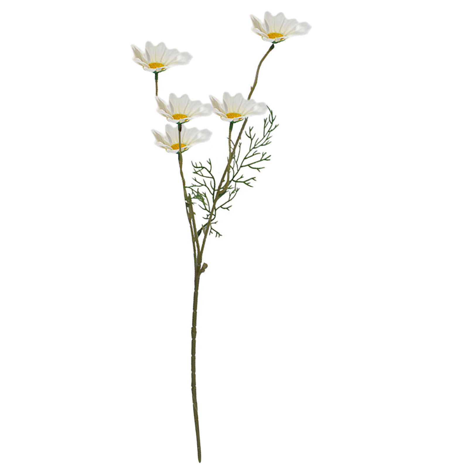Faux Silk Artificial Flower Eco PE Small Daisy Stem Set in White 15 T –  RusticReach