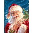thumbnail image 1 of Arte de pared divertido de Papá Noel y muñeco de nieve, póster, imagen impresa, pintura en lienzo, sala de estar, decoración del hogar, Navidad, Año Nuevo, 1 of 4