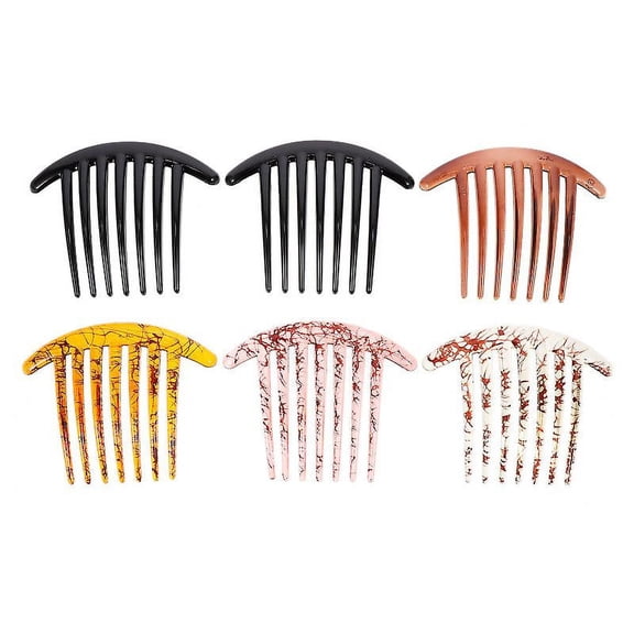 6pcs Resin Hair Comb