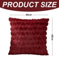 thumbnail image 2 of Juego de 2 fundas de almohada de 18 x 18, fundas bohemias para cama, funda de almohada mullida para sofá para sala de estar, 2 of 5