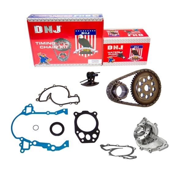 DNJ TK3144WP Timing Chain Kit with Water Pump Fits Cars & Trucks 96-08 Buick 3.8L V6 OHV 12V