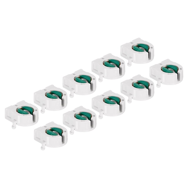 Unique Bargains Douille de Lampe T8 Non Branchée Tube Fluorescent LED Blanc Vert Lot de 10