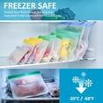 thumbnail image 2 of 24 Pack  Gallon Freezer Bags, PEVA  Storage Bags, Ziplock Freezer Bags for Meals,  & Travel Organization- Leak-proof  6 Gallon 6 Large 6 Quart 3 Sandwich 3 Snack Bags, 2 of 6