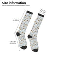 thumbnail image 5 of Daiia Sports Socks Carrot Rabbit Printed Novelty Crew Socks for Men Women Knee High Socks Cotton Socks Soft & Breathable Support Unisex Socks, 5 of 9