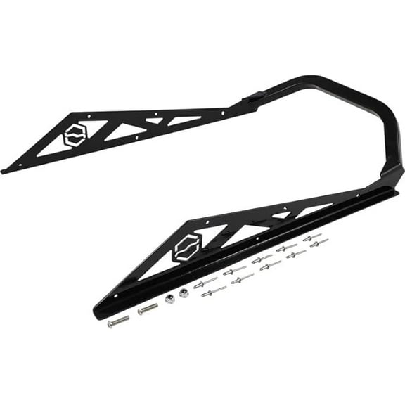 ITEK Bumper Powdercoat Series Rear - Fits Polaris Black  #333522