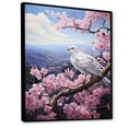 thumbnail image 2 of Designart "Pink Dove Winged euphony Pastoral I" Animals Floater Framed Canvas Wall Art, 2 of 7