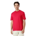 thumbnail image 3 of Gildan Men’s Light Cotton T-Shirt, Short Sleeve Crew Neck, Blank Modern Fit Tee, Red, 3XL, 6 Pack, 3 of 8