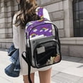 thumbnail image 6 of ALAZA Clear Backpack Rainbows Butterfly PVC Transparent BookBag, 6 of 7