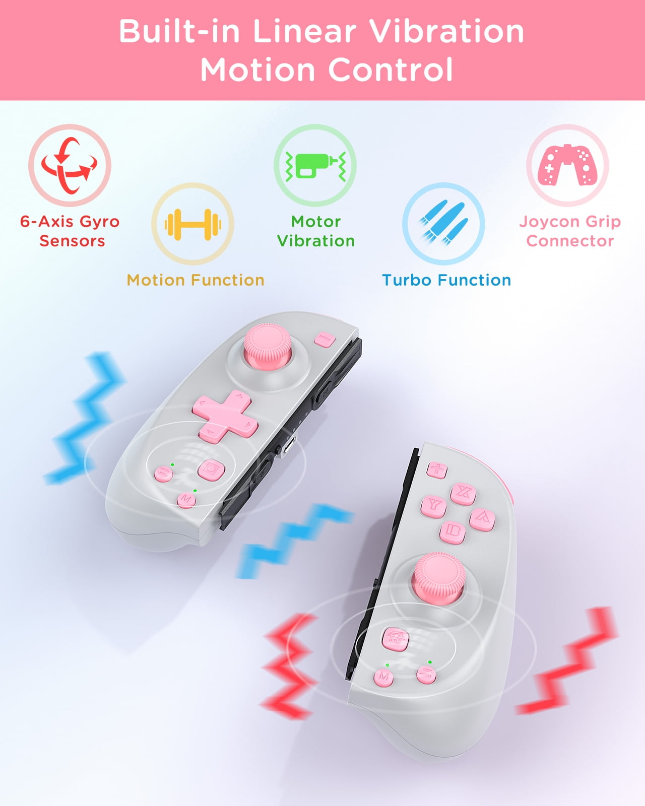 VIVEFOX Joy Pad Controller Compatible for Switch Lite Ergonomic