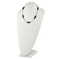 thumbnail image 5 of White Stainless Steel necklace Beaded Agate Black 20 in, 5 of 6