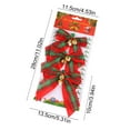 thumbnail image 3 of sruoe Christmas Tree Bows Ribbon, Christmas Tree Decorations Indoor, Xmas Tree Bowknot Ornaments, Wreath, Sequined Bow, Hanging Christmas Tree Topper for Wedding Holiday Party Decoration, Multicolor, 3 of 5
