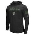 thumbnail image 2 of Men's Colosseum Black South Carolina Gamecocks OHT Military Appreciation Hoodie Long Sleeve T-Shirt, 2 of 4