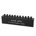 thumbnail image 2 of 10 Canaux Tête Loupe Stéréo Répartiteur Audio Indépendant Control 100240v US Plug, 2 of 14