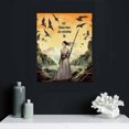 thumbnail image 4 of RUIYC Japanese Samurai Wall Art Japanese Pictures Wall Decor I By Choice Canvas Painting for Wall Cool Prints Quotes Retro Japanese Artwork for Bedroom Bathroom 16x20in, 4 of 4