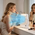 thumbnail image 3 of Ultra Slim Wall Mounted Desktop Fan,USB Rechargeable Bladeless Circulating Fan,Wireless Portable Cooling Fan for Office Home Camping Car Travel, 3 of 7