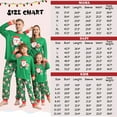 thumbnail image 3 of Usaibhir Matching Family Pajamas Sets Christmas PJ's with Christmas Printed Long Sleeve Tee and Bottom Loungewear Sleepwear, 3 of 6