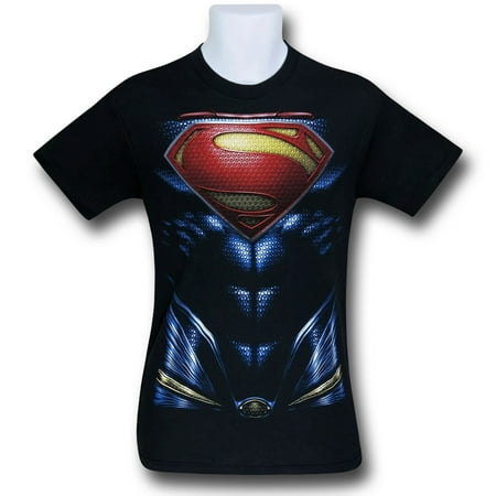 Superman Man of Steel Armor Costume T-Shirt-Small