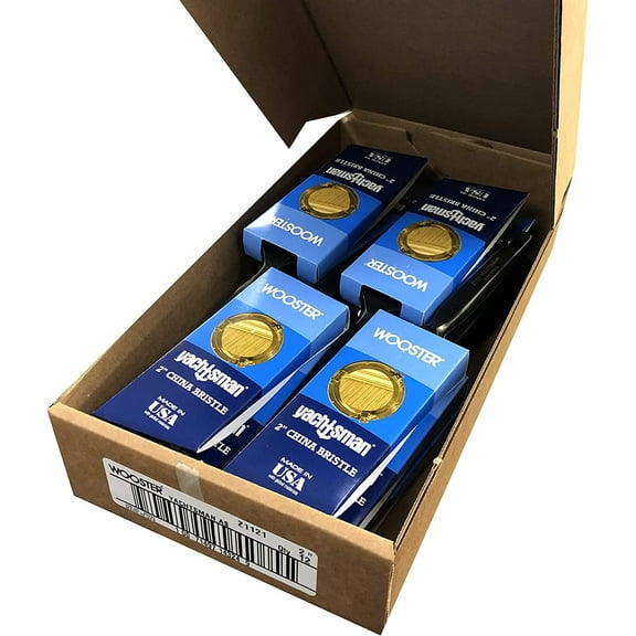 Wooster Brush Z1121 Yachtsman White China Bristle 2 inch Angle Sash Paint Brush - Pack of 12