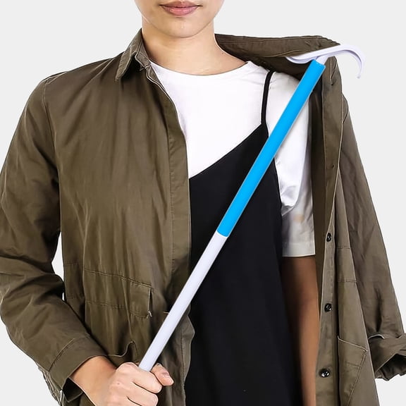 GAXIRE Multi-Color Dressing Aid Stick with Ergonomic Handled Shoe Horn for Elderly and Disabled Daily Dressing Support