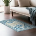 thumbnail image 6 of My Magic Carpet 3'x5' Machine Washable Non-Slip Kitchen Entryway Area Rug - Saraz Blue, 6 of 6