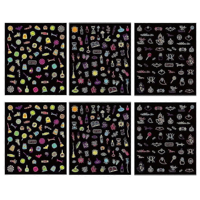 Halloween Nail Art Stickers Blood Nail Stickerself Adhesive Nail Decals Halloween Nail Art